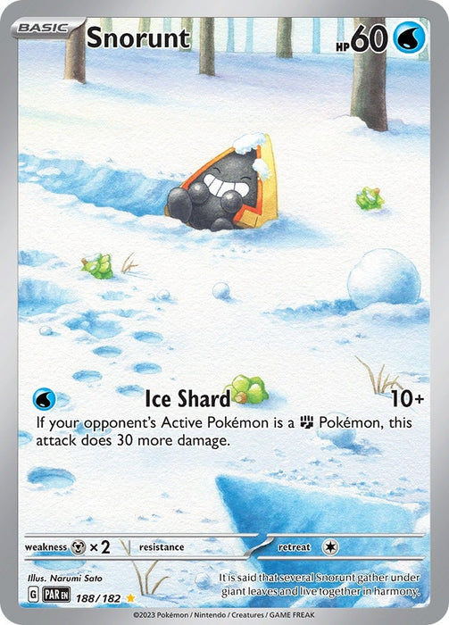 Image for Snorunt (188/182) (Holofoil) [SV04: Paradox Rift] - Pokemon