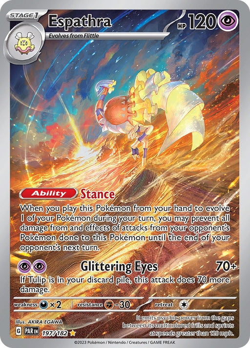 Image for Espathra (197/182) (Holofoil) [SV04: Paradox Rift] - Pokemon