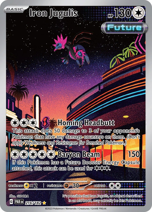 Image for Iron Jugulis (216/182) (Holofoil) [SV04: Paradox Rift] - Pokemon