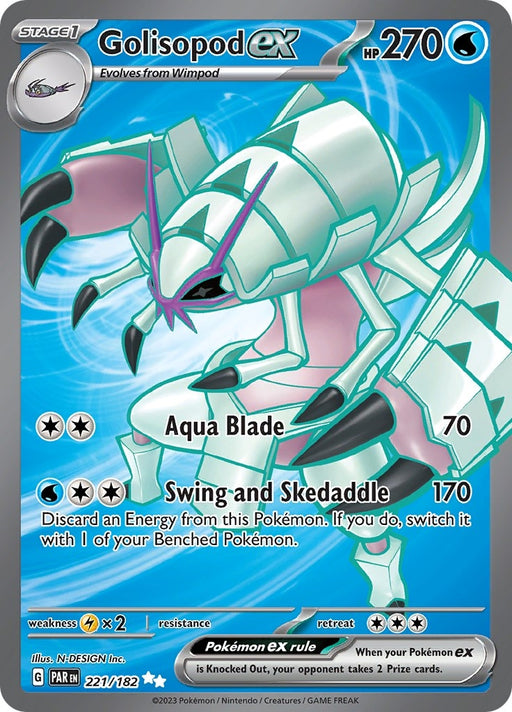 Image for Golisopod ex (221/182) (Holofoil) [SV04: Paradox Rift] - Pokemon