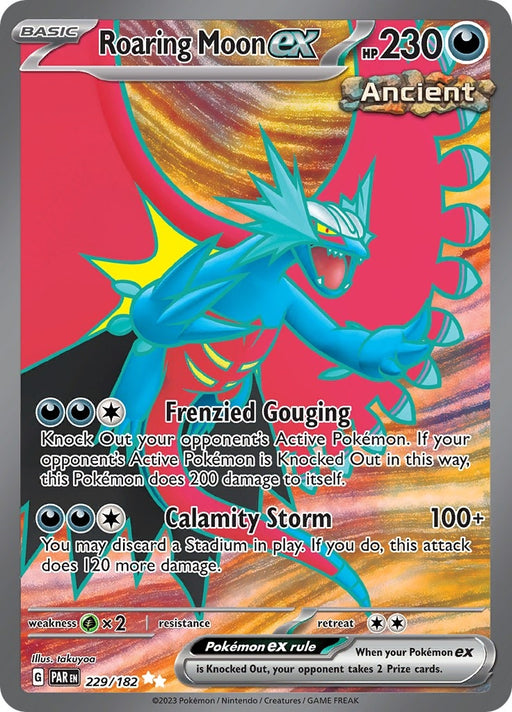 Image for Roaring Moon ex (229/182) (Holofoil) [SV04: Paradox Rift] - Pokemon
