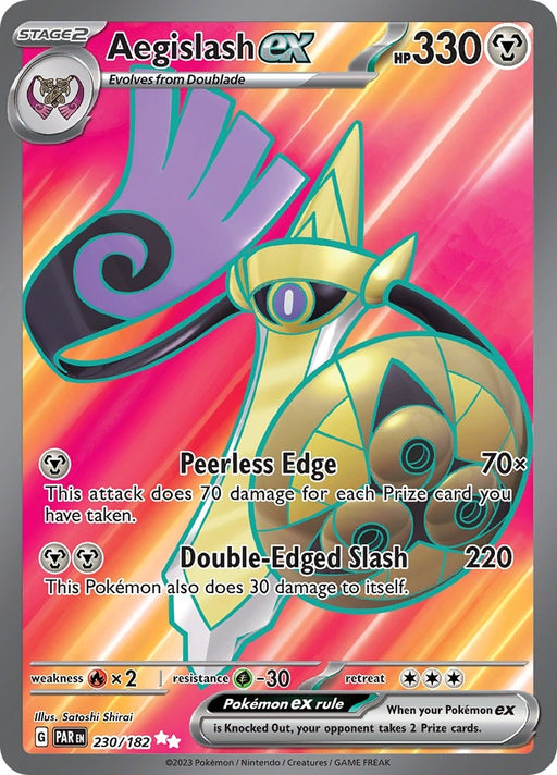 Image for Aegislash ex (230/182) (Holofoil) [SV04: Paradox Rift] - Pokemon