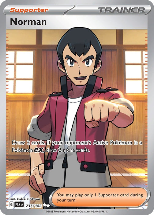 Image for Norman (237/182) (Holofoil) [SV04: Paradox Rift] - Pokemon