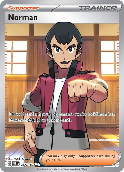 Image for Norman (237/182) (Holofoil) [SV04: Paradox Rift] - Pokemon