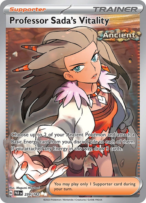 Image for Professor Sada's Vitality (239/182) (Holofoil) [SV04: Paradox Rift] - Pokemon