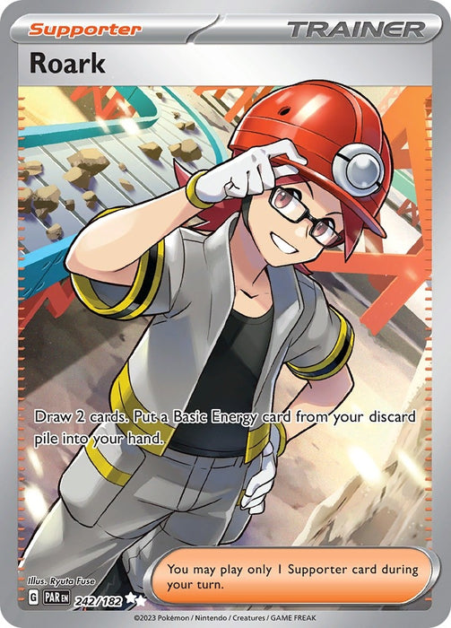 Image for Roark (242/182) (Holofoil) [SV04: Paradox Rift] - Pokemon