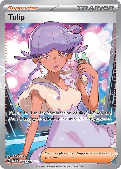 Image for Tulip (244/182) (Holofoil) [SV04: Paradox Rift] - Pokemon