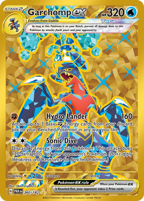 Image for Garchomp ex (260/182) (Holofoil) [SV04: Paradox Rift] - Pokemon