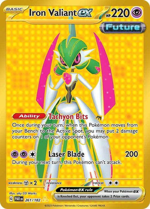 Image for Iron Valiant ex (261/182) (Holofoil) [SV04: Paradox Rift] - Pokemon