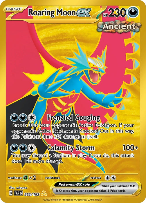 Image for Roaring Moon ex (262/182) (Holofoil) [SV04: Paradox Rift] - Pokemon