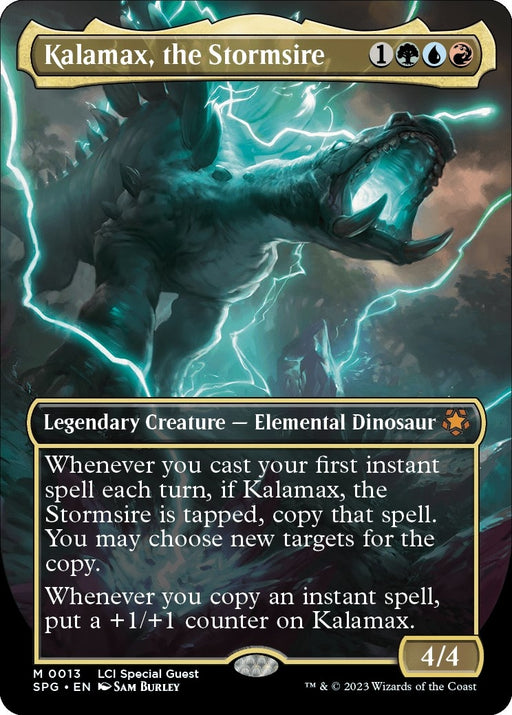 Image for Kalamax, the Stormsire (Borderless) (13) (Foil) [Special Guests] - Magic: The Gathering