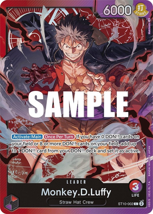 Monkey.D.Luffy (002) (ST10-002) (Foil) [Ultra Deck: The Three Captains]