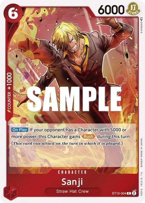 Sanji (ST10-004) (Foil) [Ultra Deck: The Three Captains]