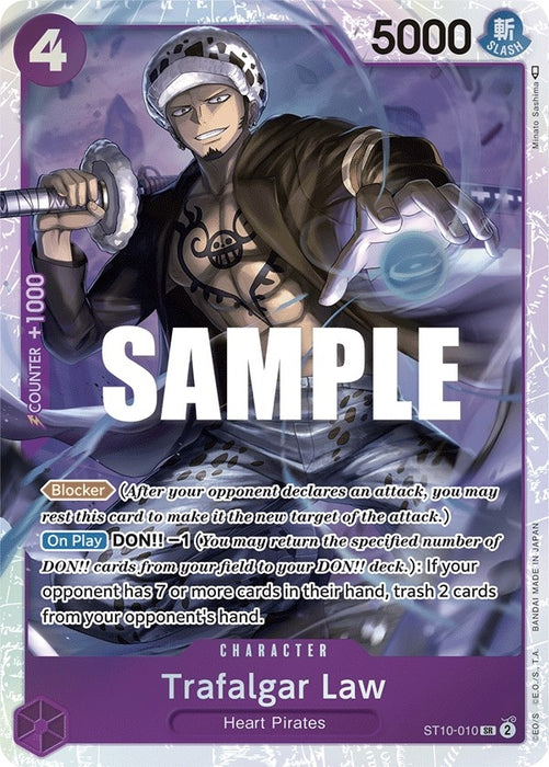 Trafalgar Law (010) (ST10-010) (Foil) [Ultra Deck: The Three Captains]