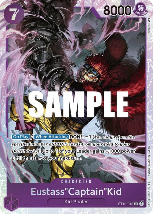 Eustass"Captain"Kid (013) (ST10-013) (Foil) [Ultra Deck: The Three Captains]