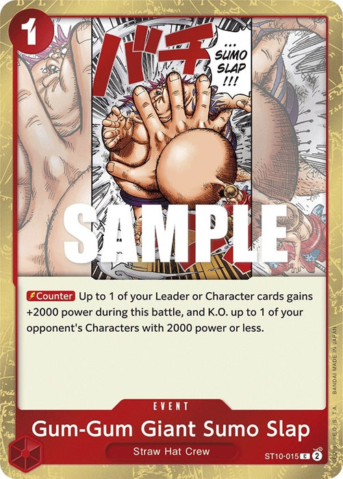 Gum-Gum Giant Sumo Slap (ST10-015) (Foil) [Ultra Deck: The Three Captains]