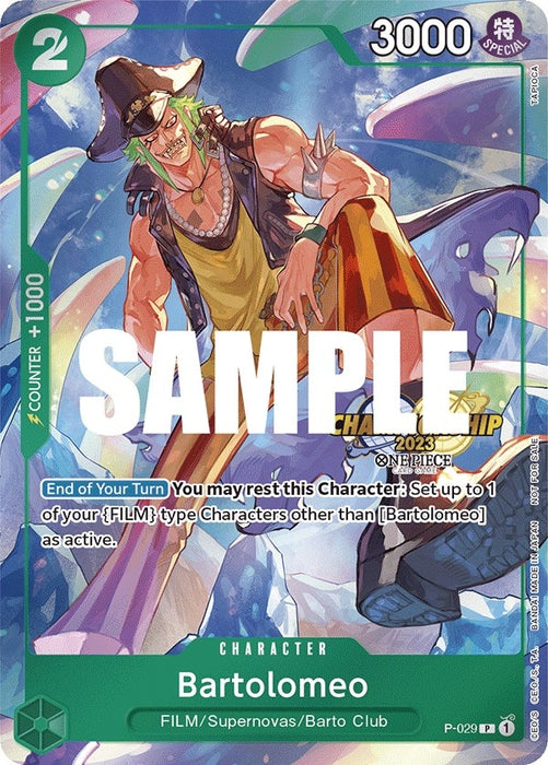 Bartolomeo (CS 2023 Event Pack) (P-029) (Foil) [One Piece Promotion Cards]