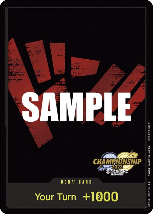 DON!! Card (CS 2023 Celebration Pack) (Foil) [One Piece Promotion Cards]