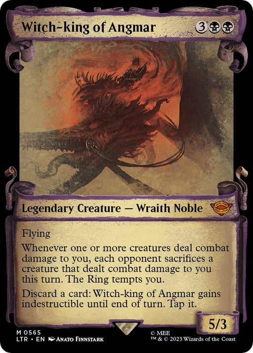 Image for Witch-king of Angmar (Showcase Scrolls) (565) (Foil) [Universes Beyond: The Lord of the Rings: Tales of Middle-earth] - Magic: The Gathering