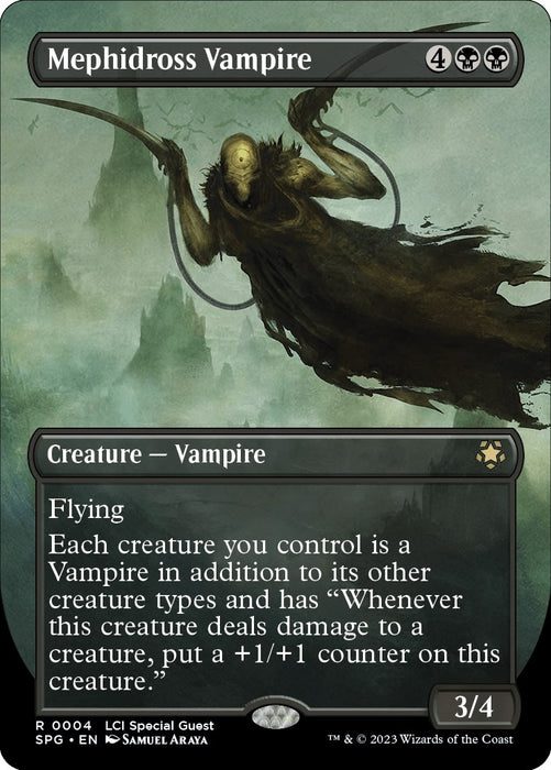 Image for Mephidross Vampire (Borderless) (4) (Foil) [Special Guests] - Magic: The Gathering