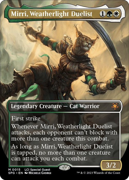 Image for Mirri, Weatherlight Duelist (Borderless) (15) (Foil) [Special Guests] - Magic: The Gathering