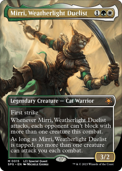 Image for Mirri, Weatherlight Duelist (Borderless) (15) (Foil) [Special Guests] - Magic: The Gathering