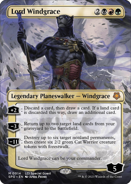 Image for Lord Windgrace (Borderless) (14) (Foil) [Special Guests] - Magic: The Gathering