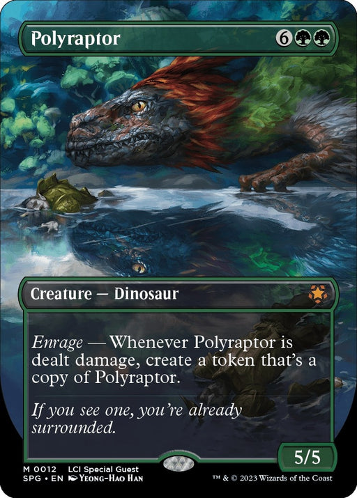 Image for Polyraptor (Borderless) (12) (Foil) [Special Guests] - Magic: The Gathering