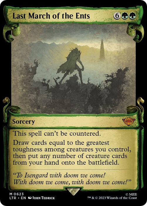 Image for Last March of the Ents (Showcase Scrolls) (623) [Universes Beyond: The Lord of the Rings: Tales of Middle-earth] - Magic: The Gathering