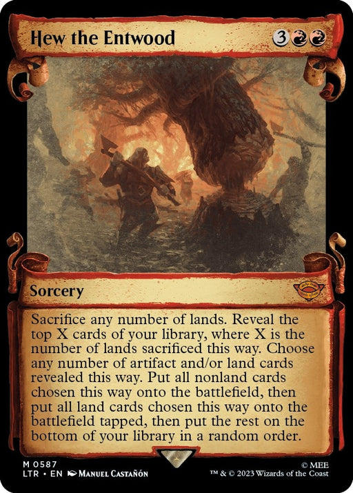 Image for Hew the Entwood (Showcase Scrolls) (587) [Universes Beyond: The Lord of the Rings: Tales of Middle-earth] - Magic: The Gathering