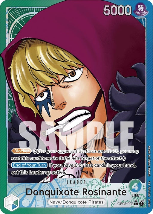 Image for Donquixote Rosinante (022) (Alternate Art) (OP05-022) (Foil) [Awakening of the New Era] - One Piece Card Game
