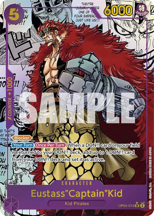 Image for Eustass"Captain"Kid (Alternate Art) (Manga) (OP05-074) (Foil) [Awakening of the New Era] - One Piece Card Game