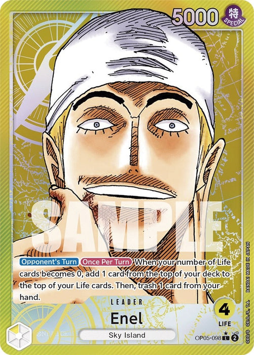 Enel (098) (Alternate Art) (OP05-098) (Foil) [Awakening of the New Era]