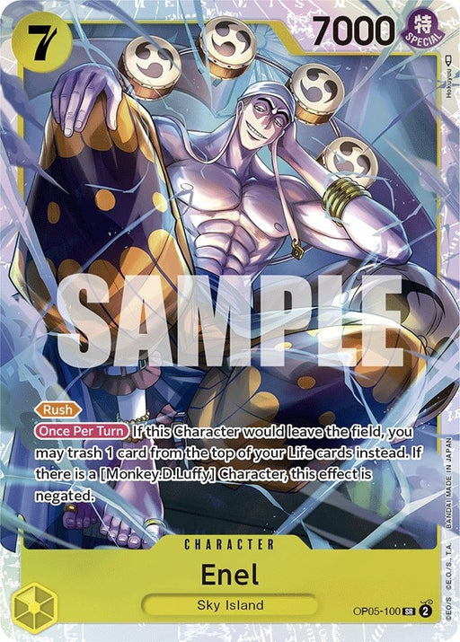Image for Enel (100) (OP05-100) (Foil) [Awakening of the New Era] - One Piece Card Game
