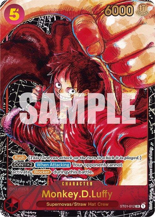Monkey.D.Luffy (012) (Alternate Art) (ST01-012) (Foil) [Awakening of the New Era]