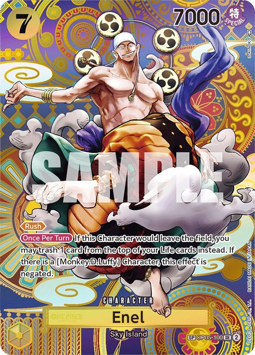 Image for Enel (100) (SP) (OP05-100) (Foil) [Awakening of the New Era] - One Piece Card Game