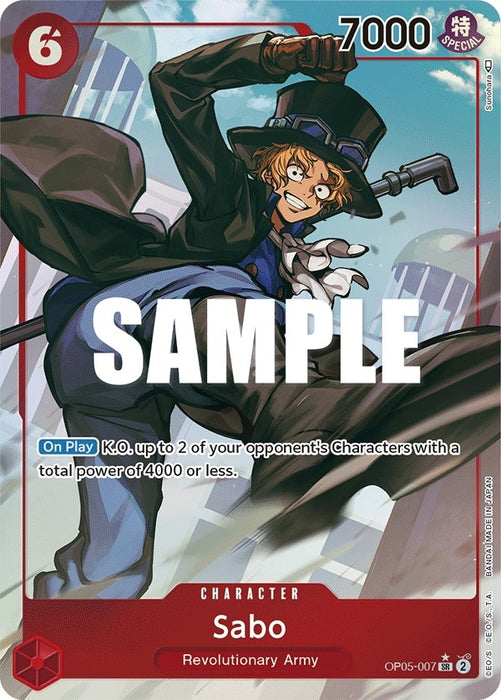 Image for Sabo (007) (Alternate Art) (OP05-007) (Foil) [Awakening of the New Era] - One Piece Card Game