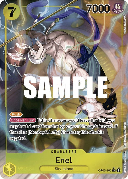 Image for Enel (100) (Alternate Art) (OP05-100) (Foil) [Awakening of the New Era] - One Piece Card Game