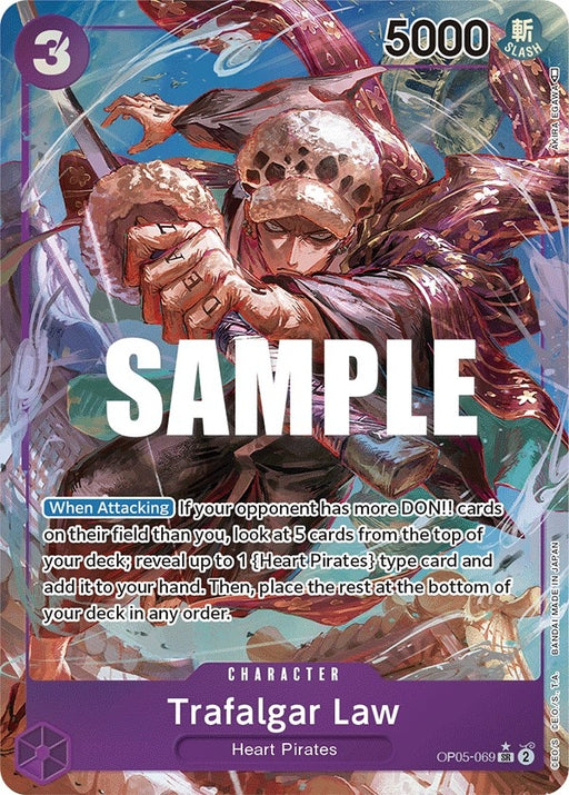 Image for Trafalgar Law (Alternate Art) (069) (OP05-069) (Foil) [Awakening of the New Era] - One Piece Card Game