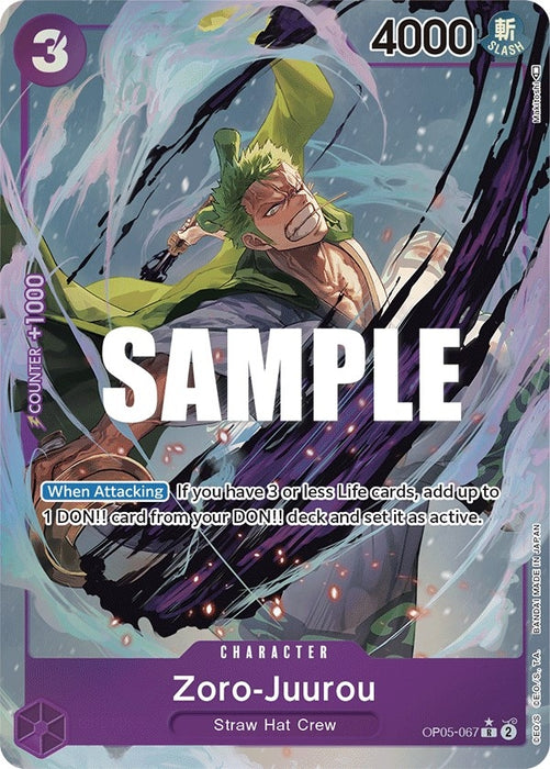 Zoro-Juurou (Alternate Art) (OP05-067) (Foil) [Awakening of the New Era]