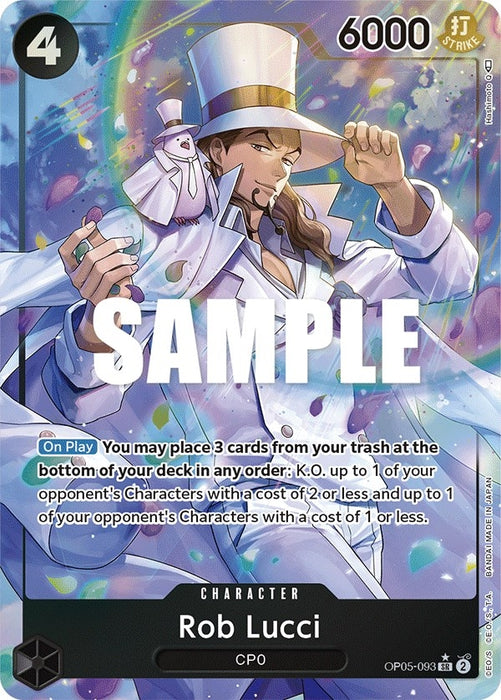 Image for Rob Lucci (093) (Alternate Art) (OP05-093) (Foil) [Awakening of the New Era] - One Piece Card Game