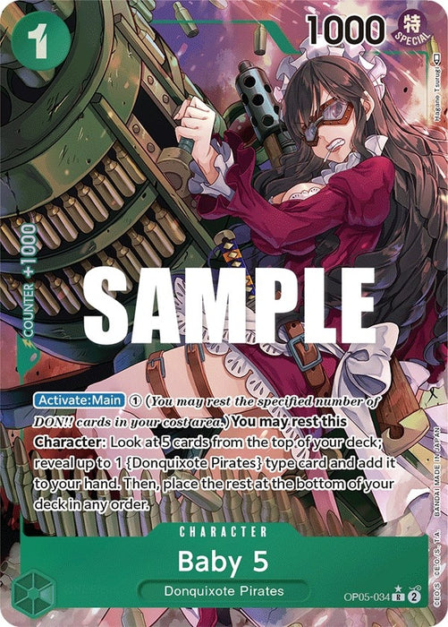 Baby 5 (034) (Alternate Art) (OP05-034) (Foil) [Awakening of the New Era]