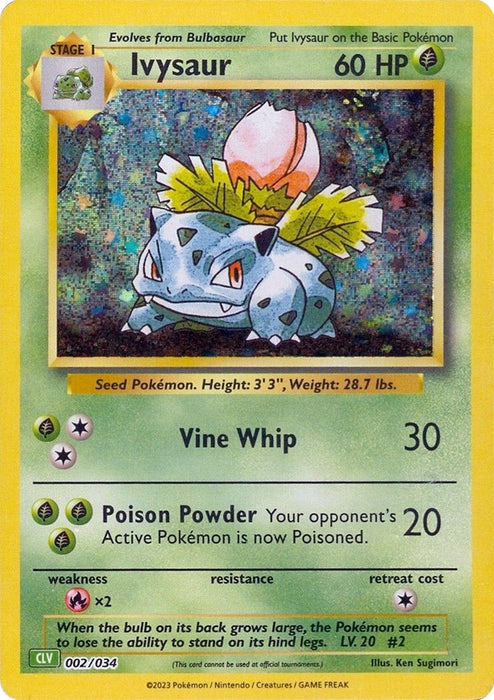 Image for Ivysaur (002/034) (Holofoil) [Trading Card Game Classic] - Pokemon