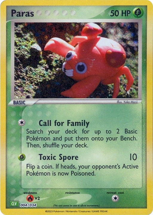 Image for Paras (004/034) (Holofoil) [Trading Card Game Classic] - Pokemon