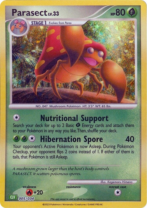 Image for Parasect (005/034) (Holofoil) [Trading Card Game Classic] - Pokemon