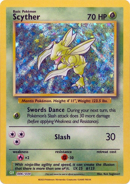 Image for Scyther (006/034) (Holofoil) [Trading Card Game Classic] - Pokemon