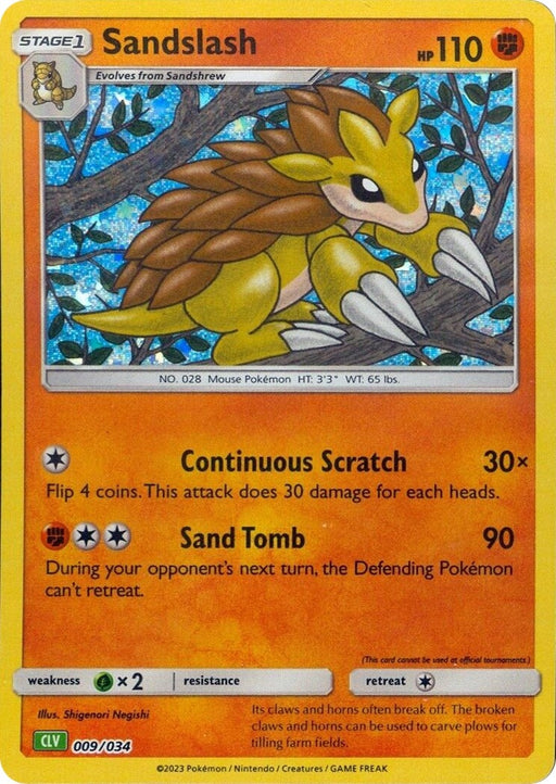 Image for Sandslash (009/034) (Holofoil) [Trading Card Game Classic] - Pokemon