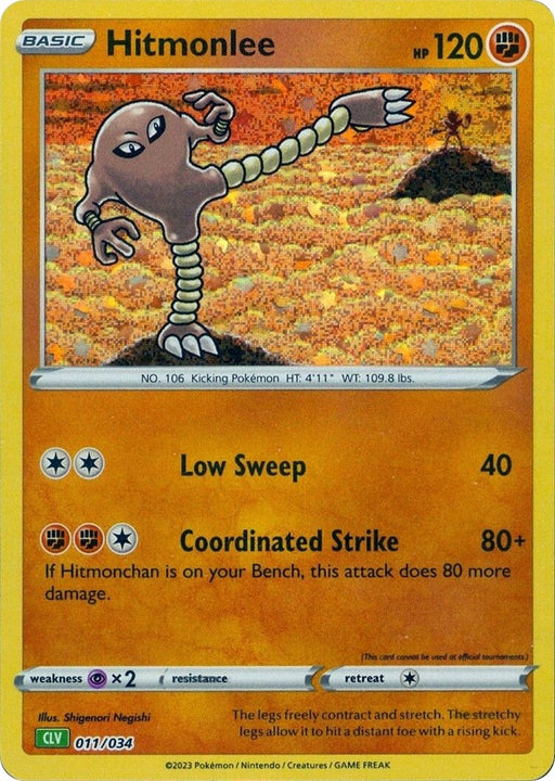 Image for Hitmonlee (011/034) (Holofoil) [Trading Card Game Classic] - Pokemon