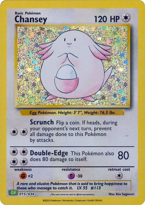 Image for Chansey (015/034) (Holofoil) [Trading Card Game Classic] - Pokemon