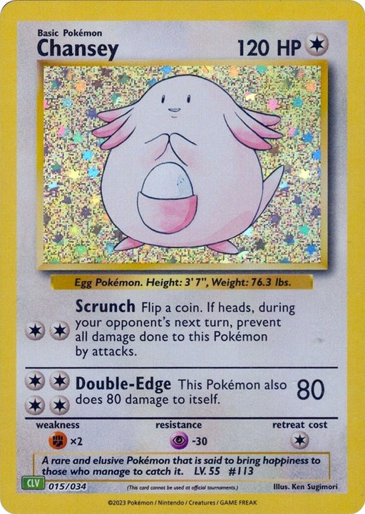 Image for Chansey (015/034) (Holofoil) [Trading Card Game Classic] - Pokemon